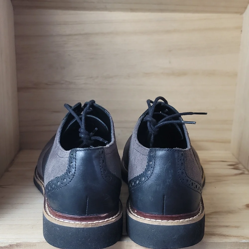 Cole Haan Mens Gray Oxford Shoes - Picture 6 of 10